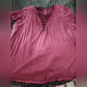 Torrid lace up tee
